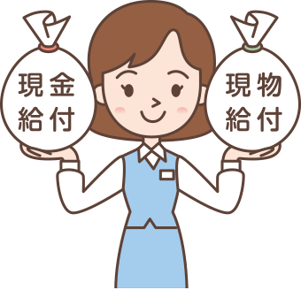 現物給付と現金給付